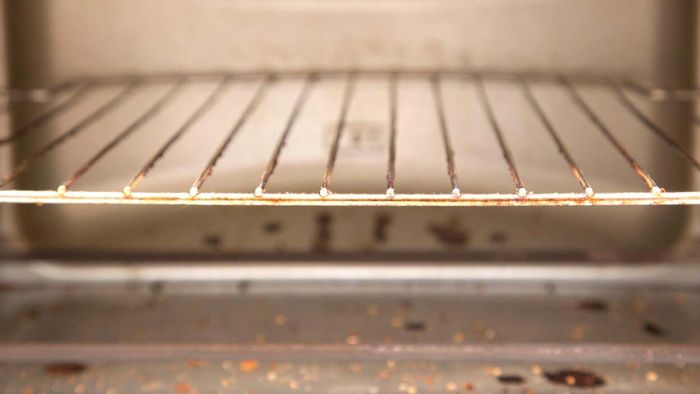 Deep clean toaster oven racks