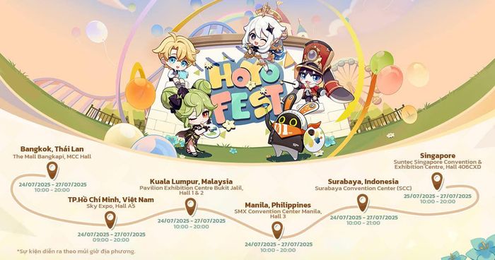 HoYoFest 2025 dành cho các tựa game của HoYoverse đã chính thức công bố lịch trình, liệu fan Việt đã sẵn sàng chưa?
