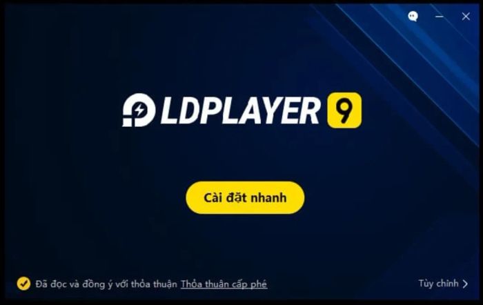 Hoàn thành quá trình cài đặt LDPlayer trên máy tính của bạn