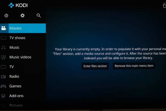 Kodi successfully running on an Amazon Fire TV Stick.