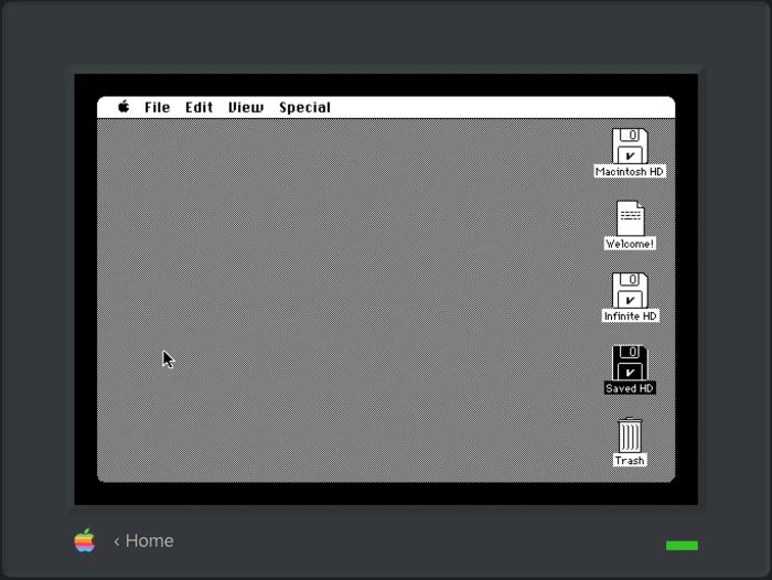 A screenshot displaying a classic iteration of Apple’s Mac operating system.