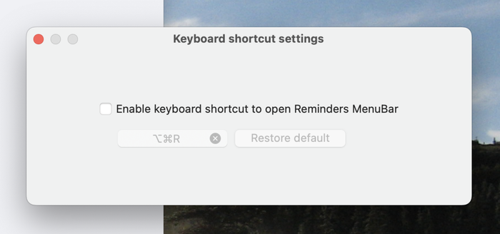 If desired, you can configure a keyboard shortcut to quickly launch the application.