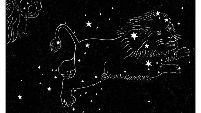 The majestic Leo constellation illuminates the night sky.