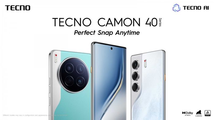 Tecno trình làng dòng sản phẩm Camon 40, Camon 40 Pro, Camon 40 Pro 5G và Camon 40 Premier 5G