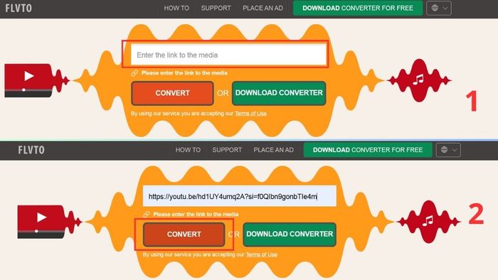 Cách tải video miễn phí từ web bằng FLVTO.biz - bước 1 và 2