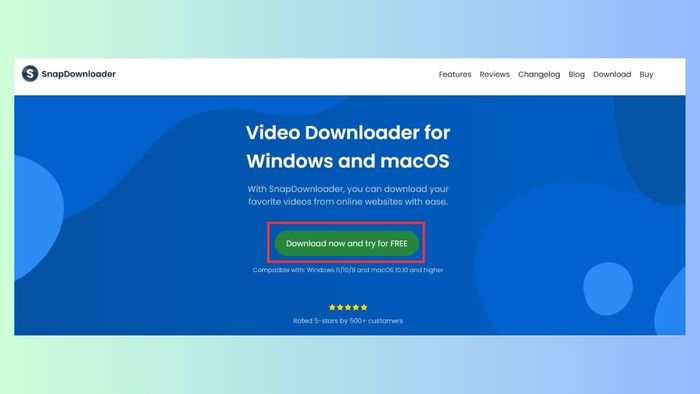 Cách tải video miễn phí từ web bằng Snap Downloader - bước 1