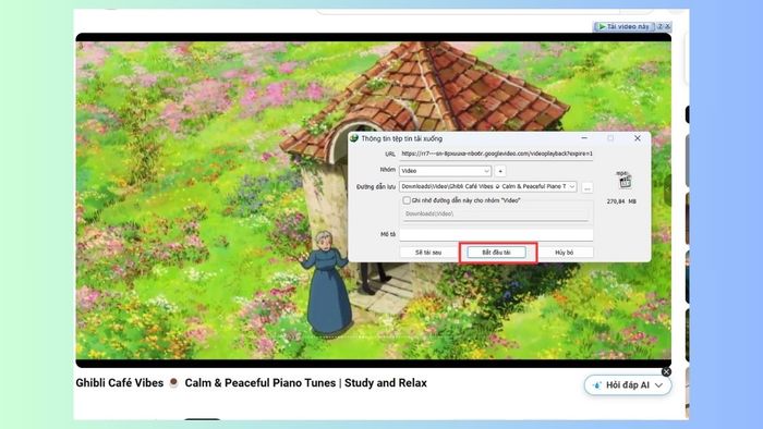 Cách tải video miễn phí từ web bằng IDM (Internet Download Manager) - bước 5
