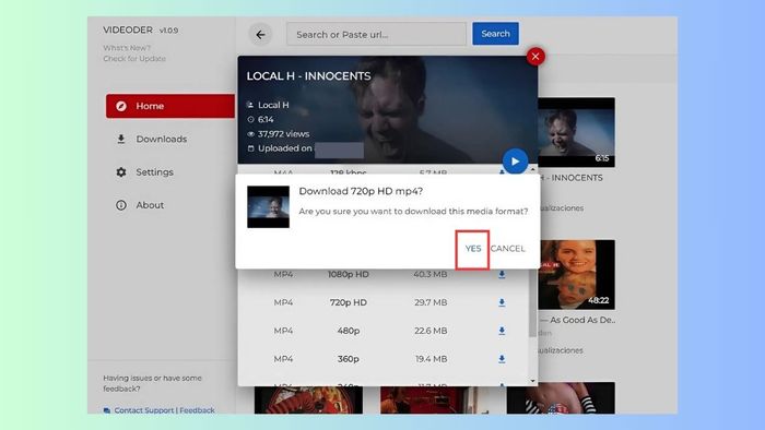 Cách tải video miễn phí từ web bằng Videoder - bước 5