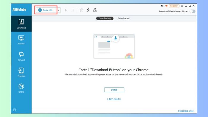 Cách tải video miễn phí từ web bằng AllMyTube - bước 2, 3 và 4