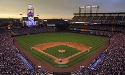Coors Field, located in Denver, Colorado.