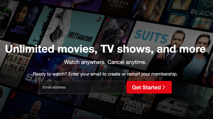 An image displaying the Netflix homepage