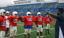 young athletes in football