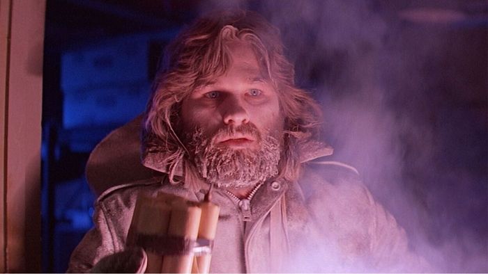 An image capturing Kurt Russell in the iconic 1982 film, The Thing
