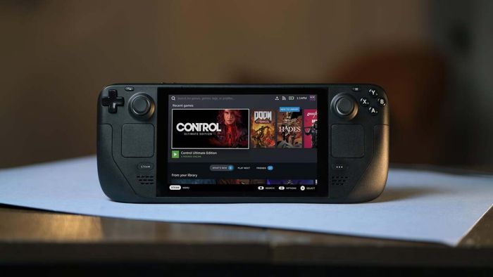 The Valve Steam Deck handheld gaming console
