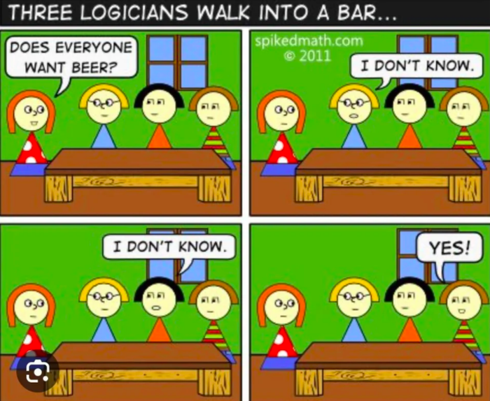 A meme based on logic