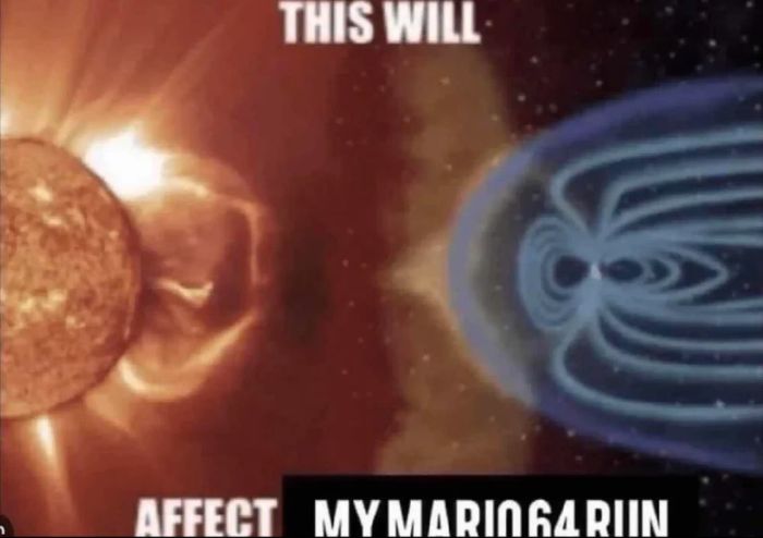 Cosmic radiation meme