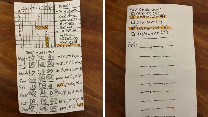Pack a Pencil-and-Paper Battleship Game in Your Kid's Lunchbox