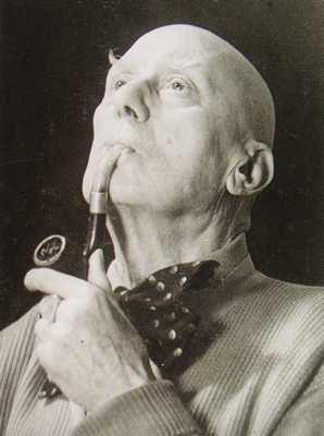 Aleister Crowley, Old and With Pipe