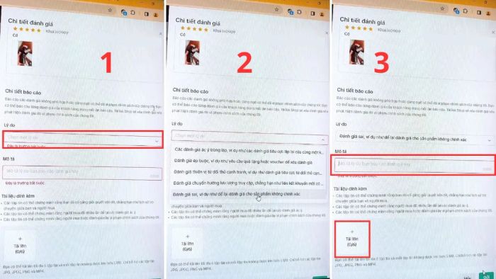 Hướng dẫn chi tiết cách xóa đánh giá trên TikTok Shop - bước 4, 5