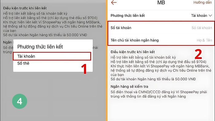 Mẹo liên kết ví ShopeePay không cần thẻ ngân hàng - bước thứ tư