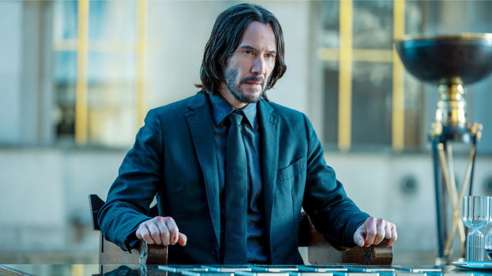An image of Keanu Reeves from John Wick 4