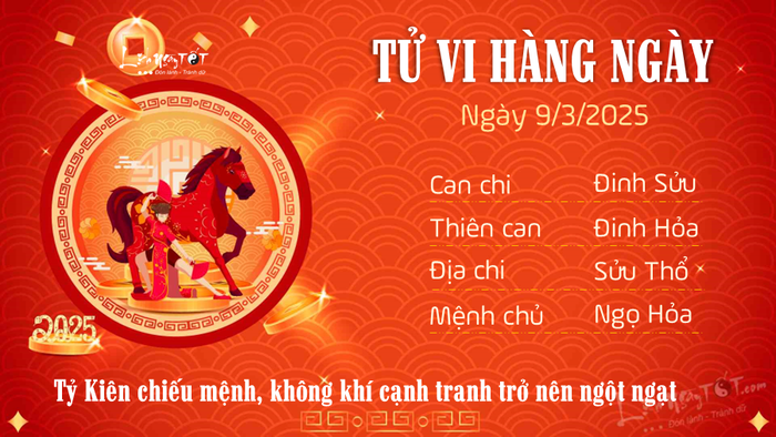 Tử vi hàng ngày 09032025 - Ngọ