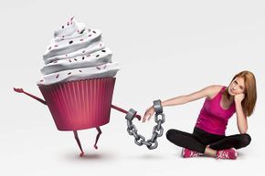 handcuffed to a cupcake