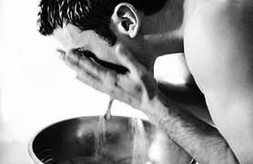photo of face washing