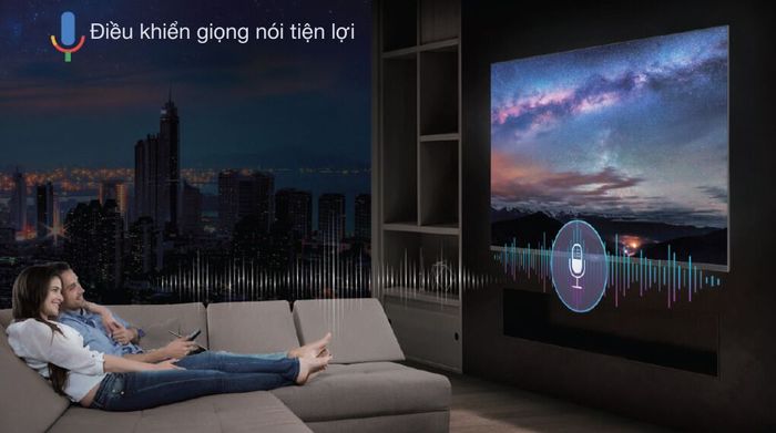 Google Tivi QLED Aqua 4K 70 inch AQT70K800UX - Tiện ích