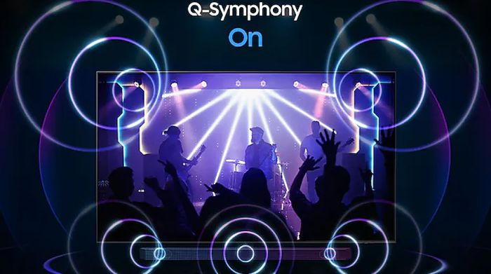 Công nghệ Q-Symphony - Smart Tivi QLED 4K 55 inch Samsung QA55Q80C