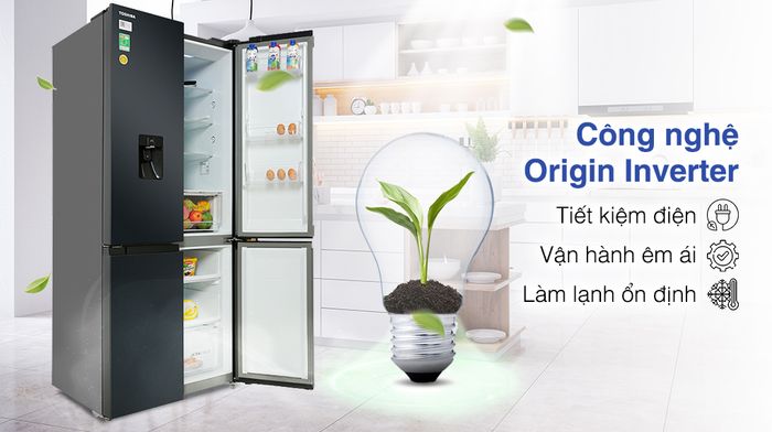 Tủ lạnh Toshiba Inverter 509 lít GR-RF605WI-PMV(06)-MG - Công nghệ tiết kiệm điện