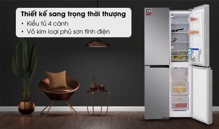 Tủ lạnh Sharp Inverter 401 lít SJ-FXP480V-SL - Thiết kế