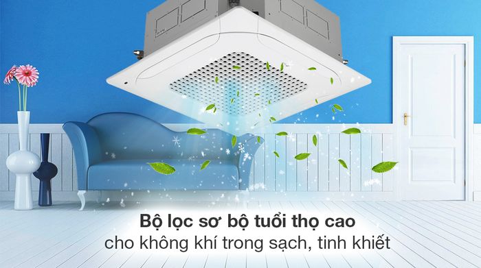 Máy lạnh âm trần LG Inverter 4 HP ZTNQ36LNLA0 (3 Pha) - Máy lạnh âm trần LG Inverter 4 HP ZTNQ36LNLA0 (3 Pha) - Khả năng lọc không khí