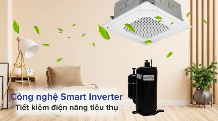 Máy lạnh âm trần LG Inverter 5 HP ZTNQ48GMLA0 - Công nghệ Smart Inverter
