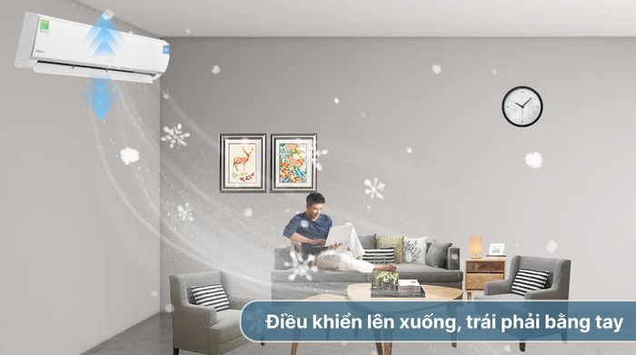 Máy lạnh Funiki Inverter 2.5 HP HIC24TMU.ST3 - Cơ chế thổi gió