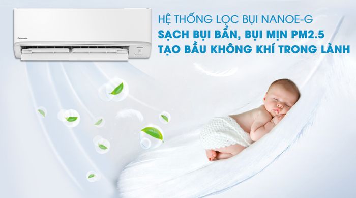 Bầu không khí trong lành, sạch bụi bẩn, bụi mịn PM2.5 cùng công nghệ Nanoe-G