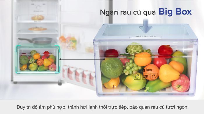 Tủ lạnh Samsung Inverter 236 lít RT22M4032BY/SV - Ngăn rau củ