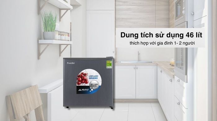 Tủ lạnh Funiki 46 lít FR-51CD - Tổng quan thiết kế