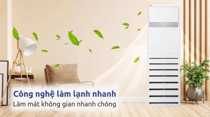 Máy lạnh tủ đứng LG Inverter 5 HP ZPNQ48LT3A0 - Công nghệ làm lạnh nhanh