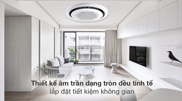Máy lạnh âm trần Cassette 360 độ Samsung Inverter 4 HP AC120TN4PKC/EA 3 Pha - Tổng quan thiết kế