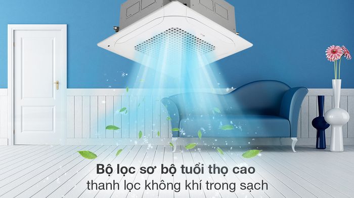 Máy lạnh âm trần LG Inverter 3 HP ZTNQ30GNLE0 - Khả năng lọc không khí