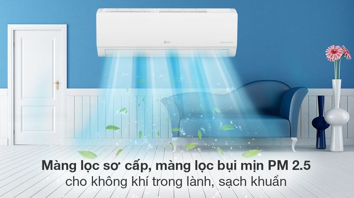 Máy lạnh LG Inverter 1.0 HP V10WIN - Khả năng lọc không khí