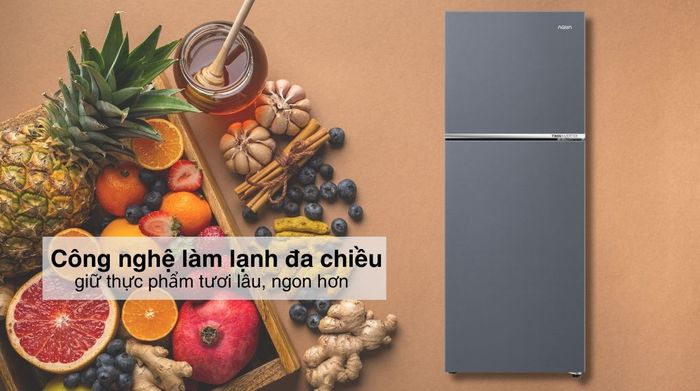 Tủ lạnh Aqua Inverter 328 lít AQR-T380FA(SL) - công nghệ làm lạnh