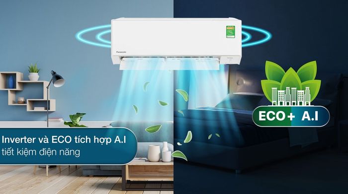 Máy lạnh Panasonic Inverter 1.5 HP CU/CS-YZ12AKH-8 - Công nghệ tiết kiệm điện