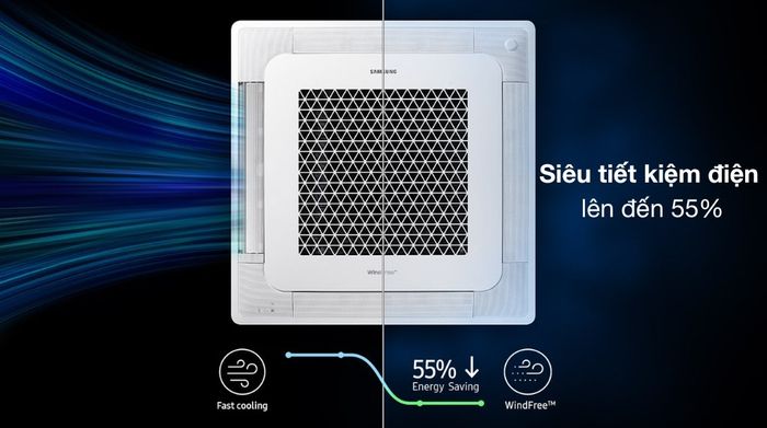 Máy lạnh âm trần Samsung Inverter 5 HP AC140TN4DKC/EA 3 Pha - Công nghệ tiết kiệm điện