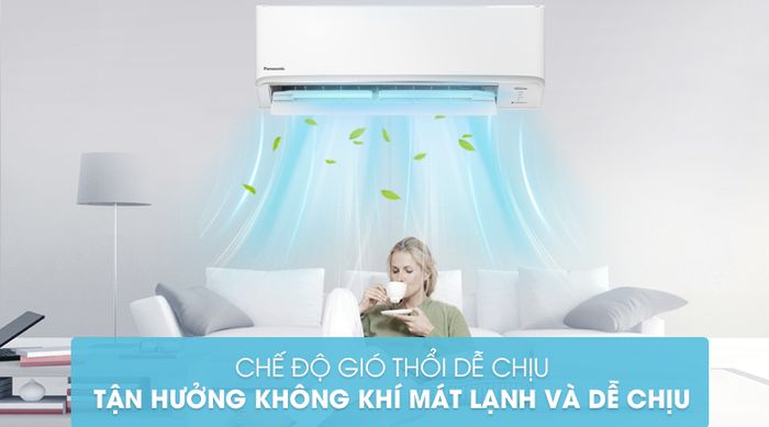 Máy lạnh 2 chiều Panasonic Inverter có chế độ thổi gió làm mát