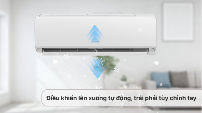 Máy lạnh Gree Inverter 1 HP CHARM9CI - Cơ chế thổi gió