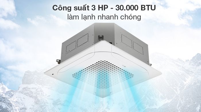 Máy lạnh âm trần LG Inverter 3 HP ZTNQ30GNLE0 - Công nghệ làm lạnh