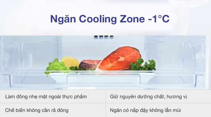 Tủ lạnh Toshiba Inverter 180 lít GR-B22VU UKG - Ngăn Cooling Zone