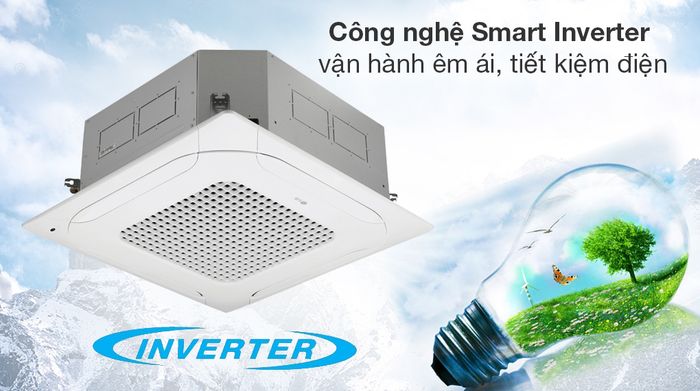 Máy lạnh âm trần LG Inverter 3 HP ZTNQ30GNLE0 - Công nghệ tiết kiệm điện